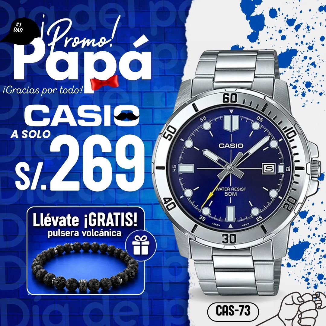 Reloj Casio MTP-VD01D-2E Hombre Acero Plateado