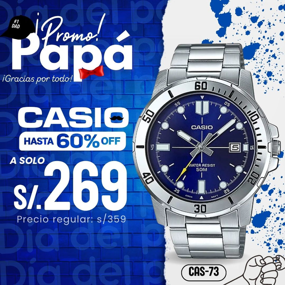 Reloj Casio MTP-VD01D-2E Hombre Acero Plateado