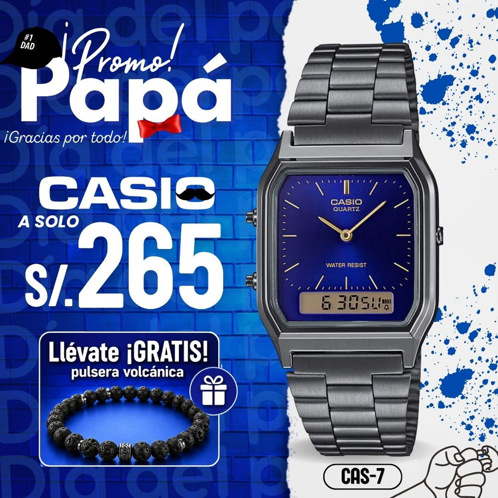 Reloj Casio AQ-230GG-2A Hombre Acero Gris
