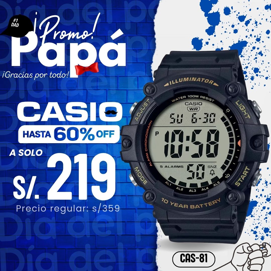 Reloj Casio AE-1500WHX-1A Hombre Resina Negro