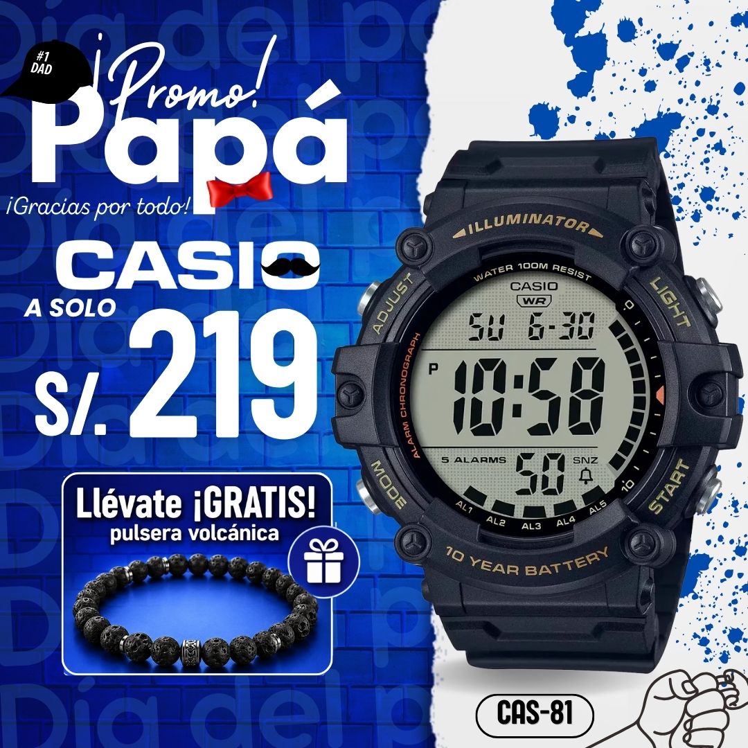 Reloj Casio AE-1500WHX-1A Hombre Resina Negro