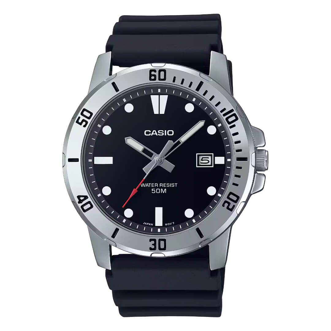 Reloj Casio MTP-VD01-1EV Hombre Resina Negro | CAS-110