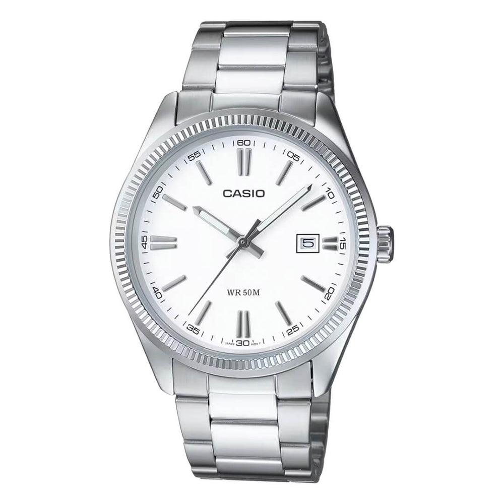 Reloj Casio MTP-1302D-7A1 Hombre Acero Plateado