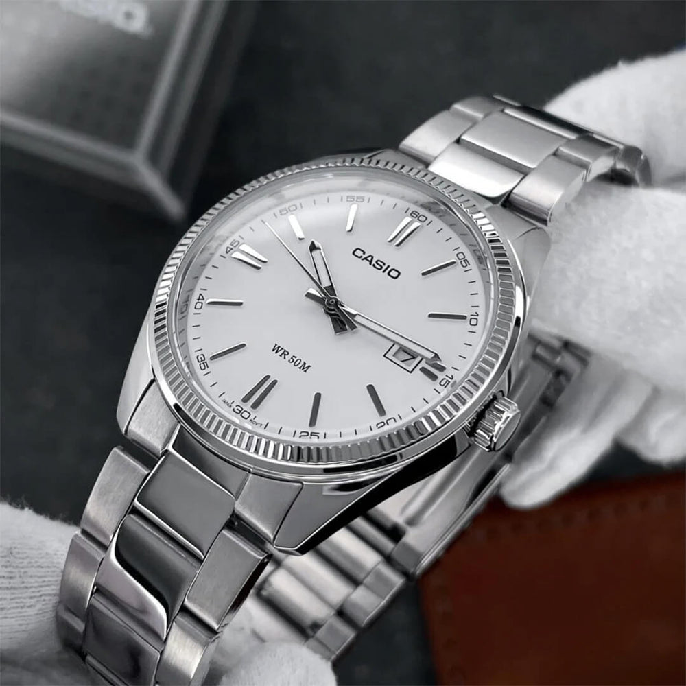 Reloj Casio MTP-1302D-7A1 Hombre Acero Plateado