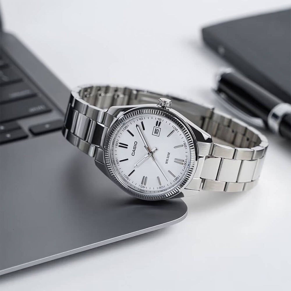 Reloj Casio MTP-1302D-7A1 Hombre Acero Plateado