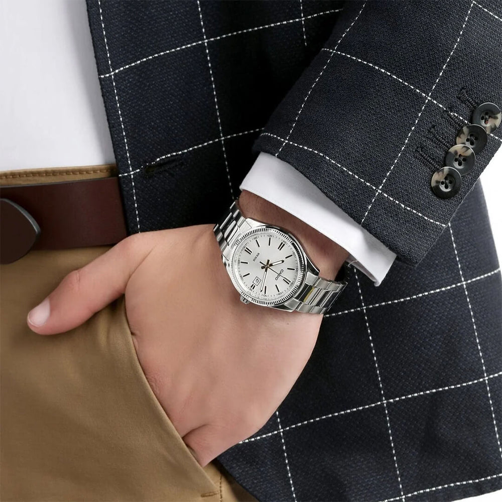 Reloj Casio MTP-1302D-7A1 Hombre Acero Plateado