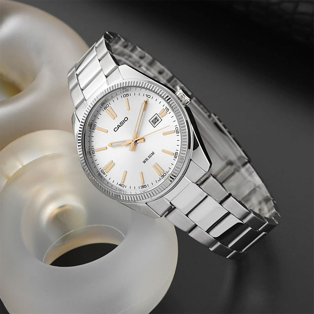 Reloj Casio MTP-1302D-7A2V Hombre Acero Plateado