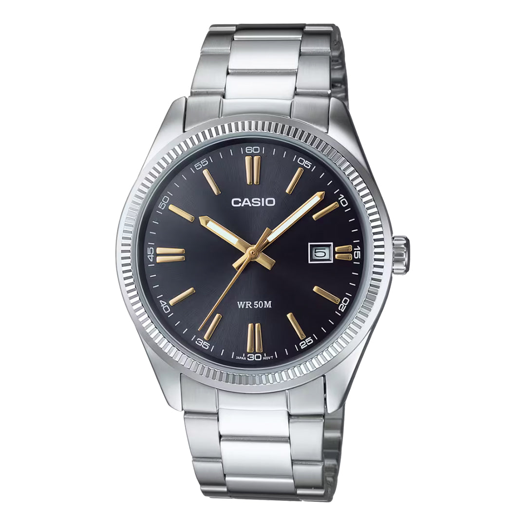 Reloj Casio MTP-1302D-1A2V Hombre Acero Plateado | CAS-117