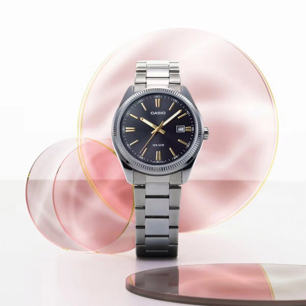 Reloj Casio MTP-1302D-1A2V Hombre Acero Plateado