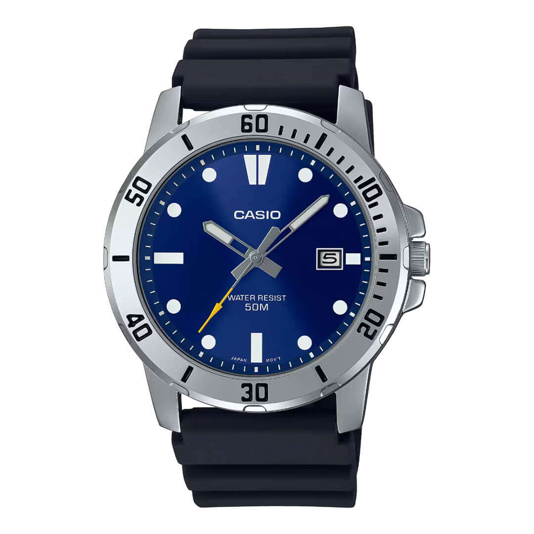 Reloj Casio MTP-VD01-2E Hombre Resina Negro | CAS-118