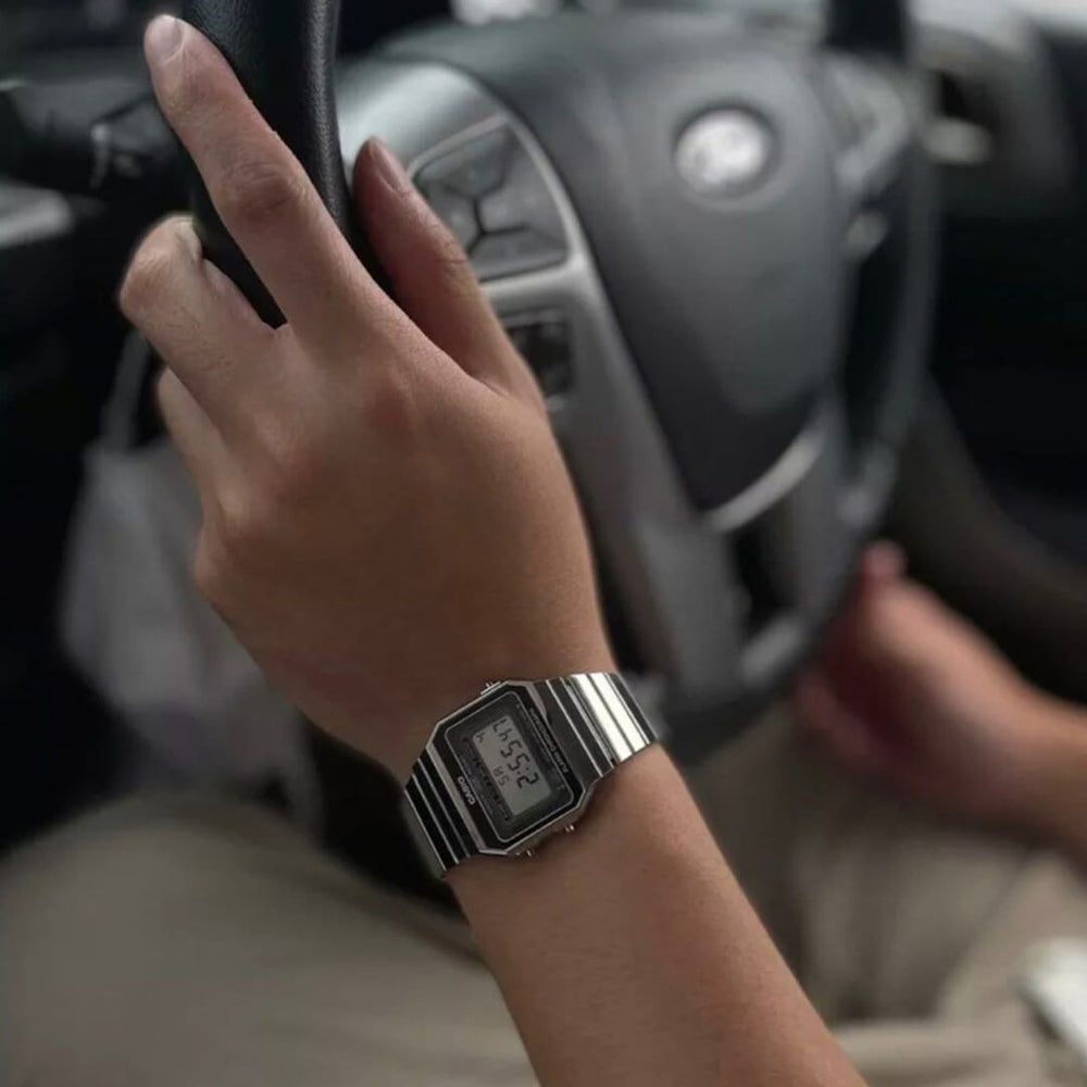 Reloj Casio A700W-1A Hombre Acero Plateado