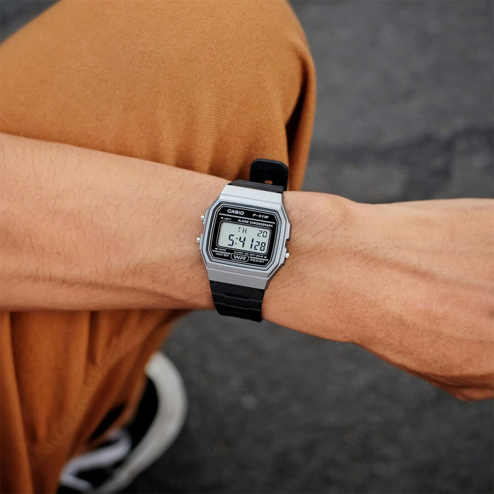 Reloj Casio Retro F-91WM-1BD Hombre Resina Negro