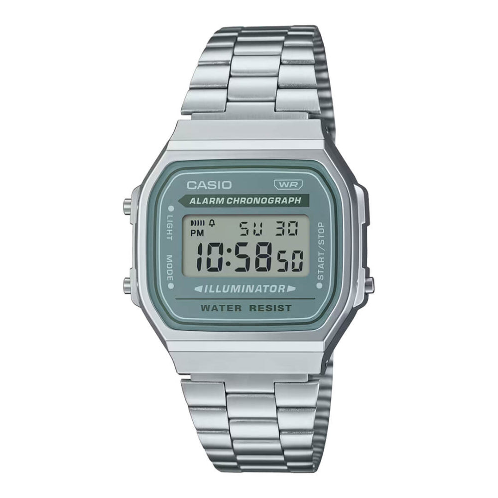 Reloj Casio A168WA-3AYD Hombre Acero Plateado
