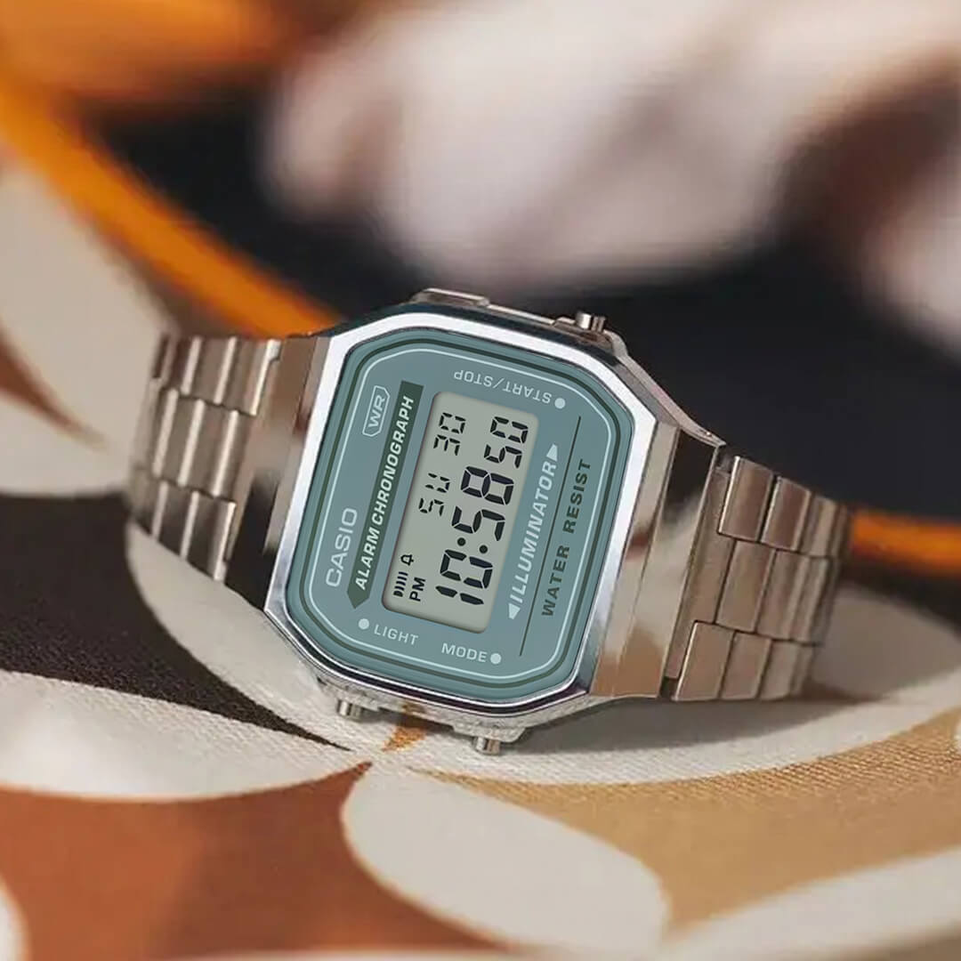 Reloj Casio A168WA-3AYD Hombre Acero Plateado
