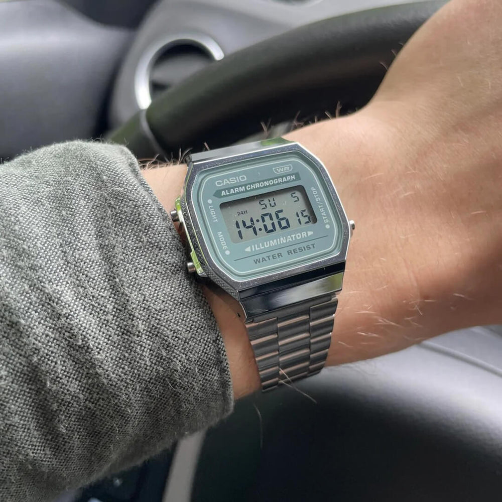 Reloj Casio A168WA-3AYD Hombre Acero Plateado