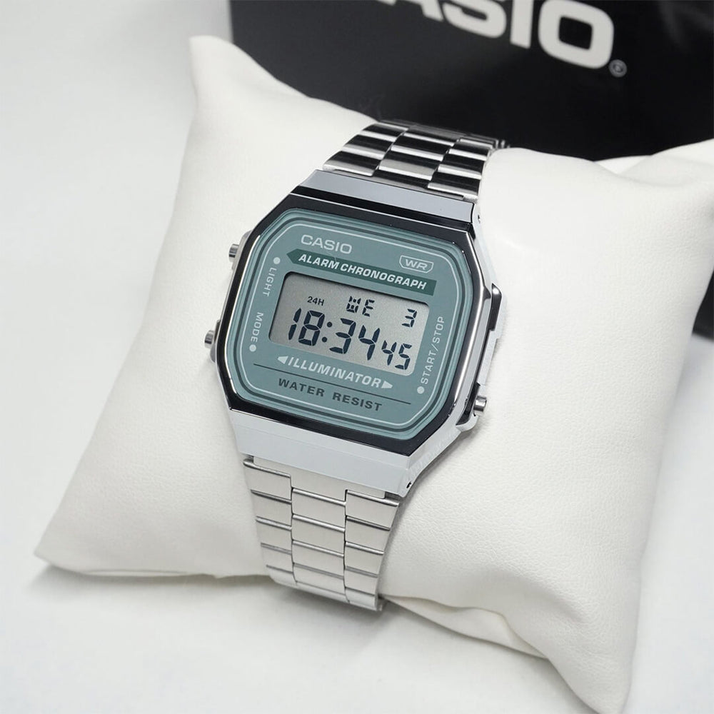 Reloj Casio A168WA-3AYD Hombre Acero Plateado