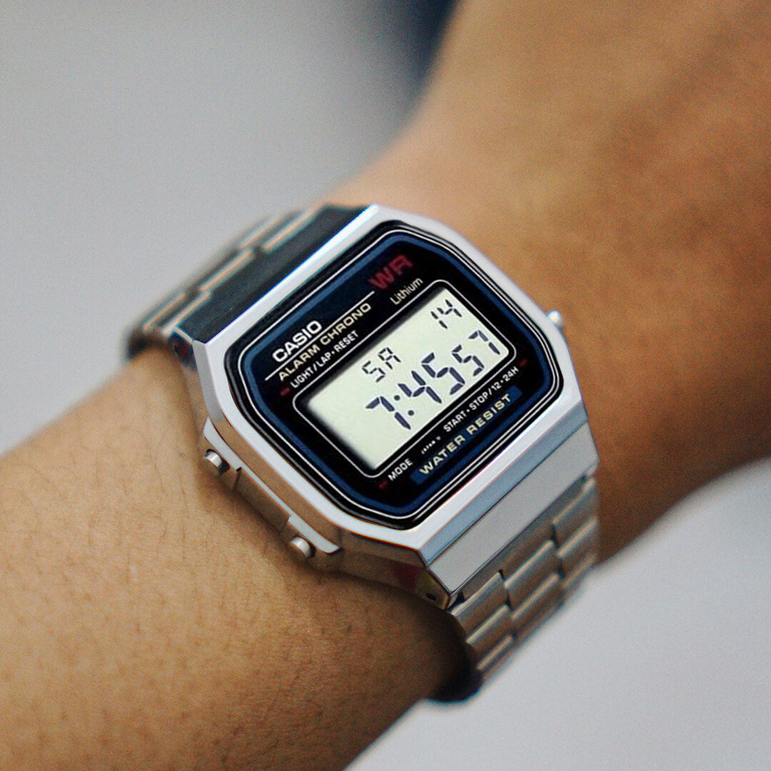 Reloj Casio A159W-N1D Hombre Acero Plateado | CAS-129