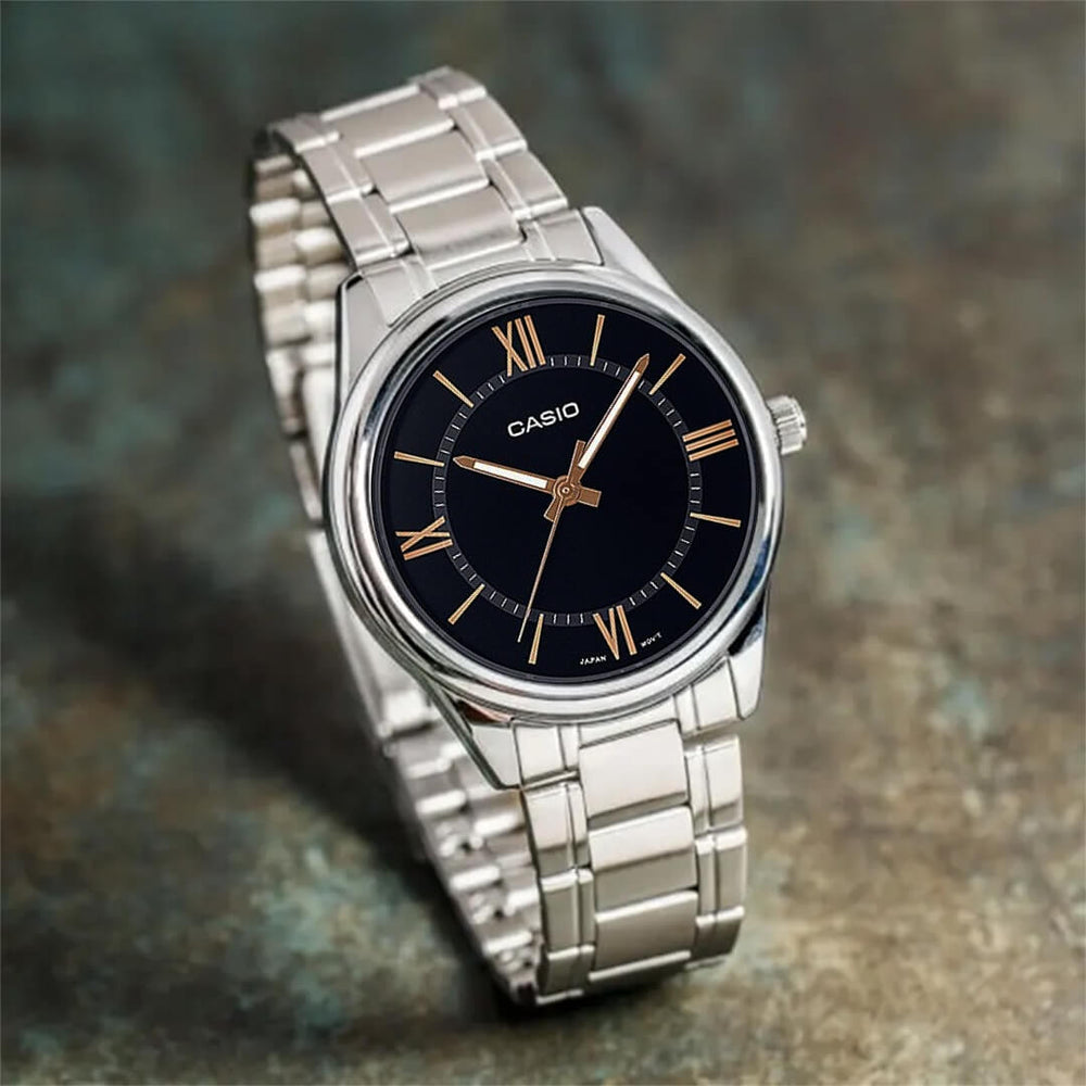 Reloj Casio MTP-V005D-1B5 Hombre Acero Plateado