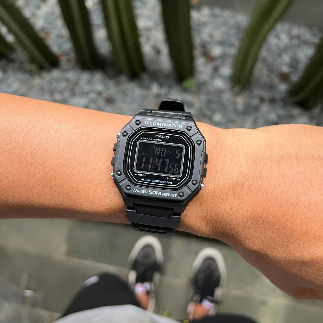 Reloj Casio W-218H-1BV Hombre Resina Negro