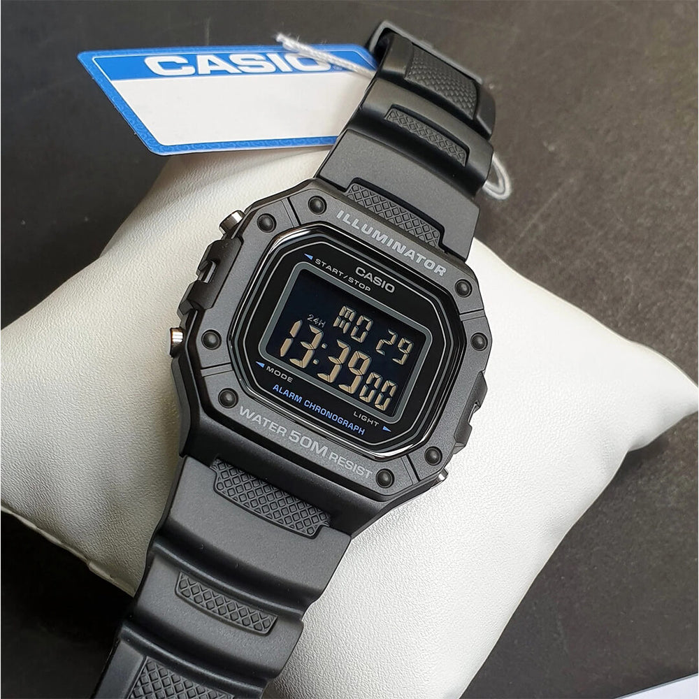 Reloj Casio W-218H-1BV Hombre Resina Negro
