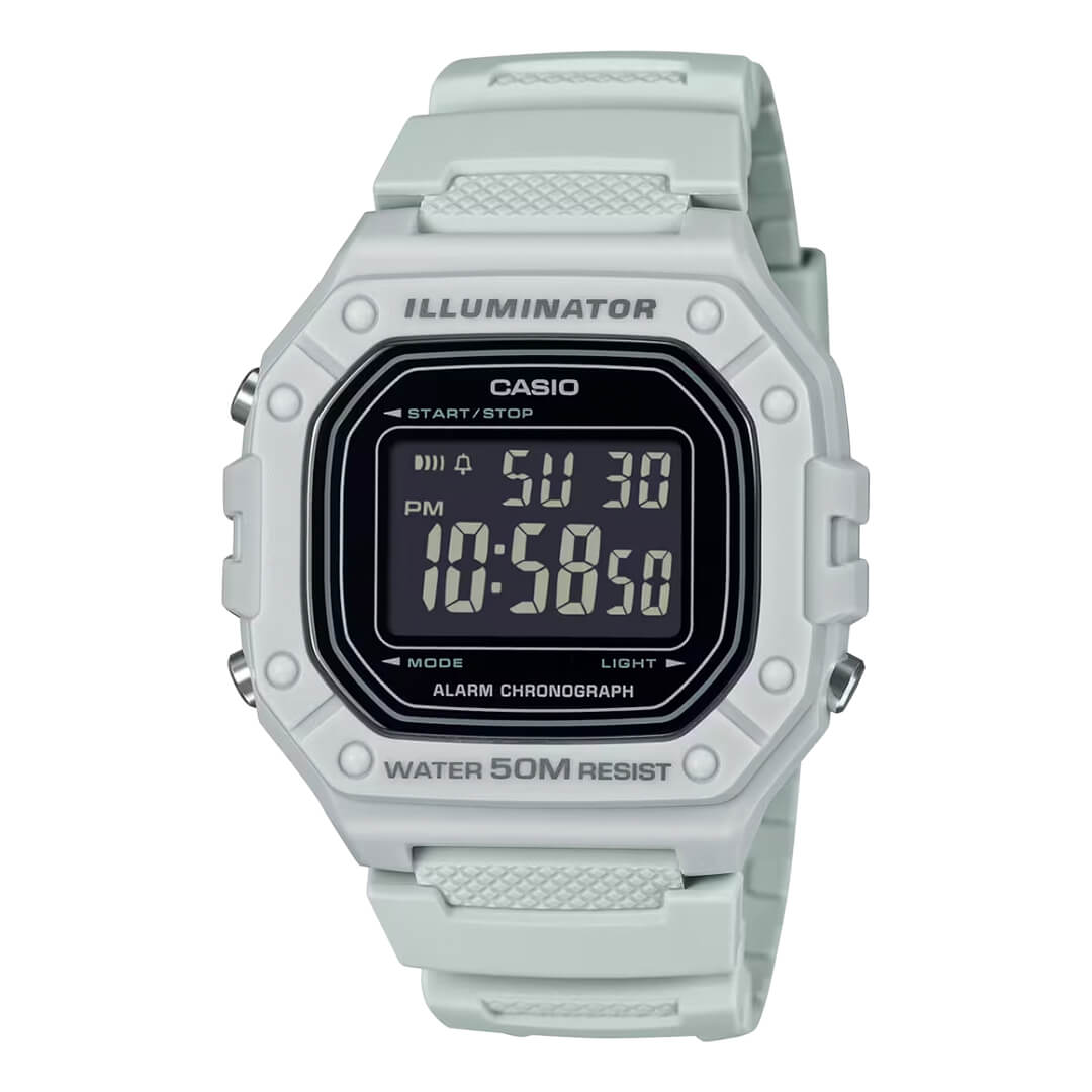 Reloj Casio W-218H-8BV Hombre Resina Blanco | CAS-131