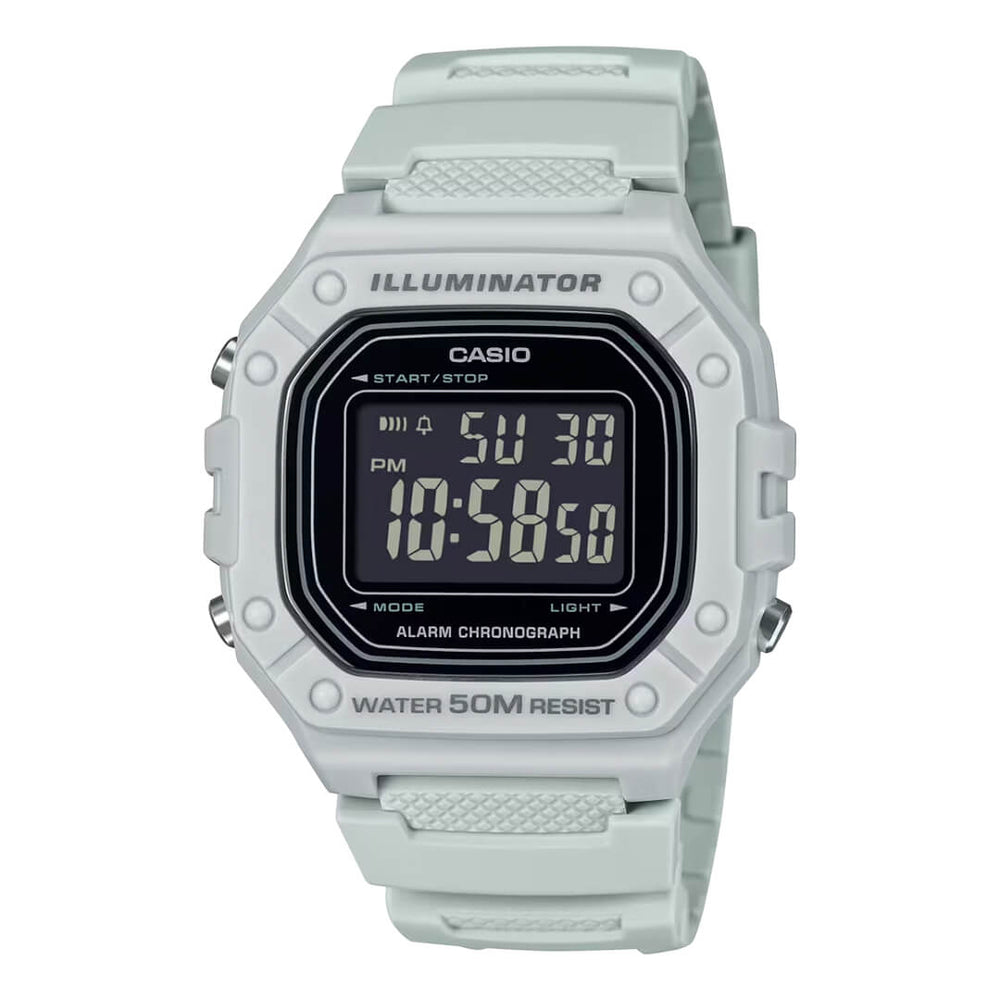 Reloj Casio W-218H-8BV Hombre Resina Blanco