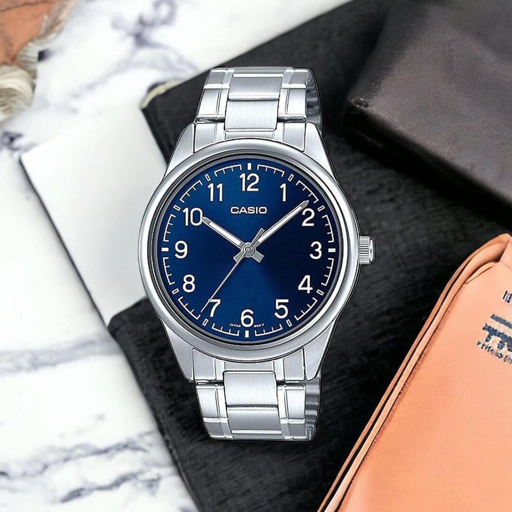 Reloj Casio MTP-V005D-2B4 Hombre Acero Plateado
