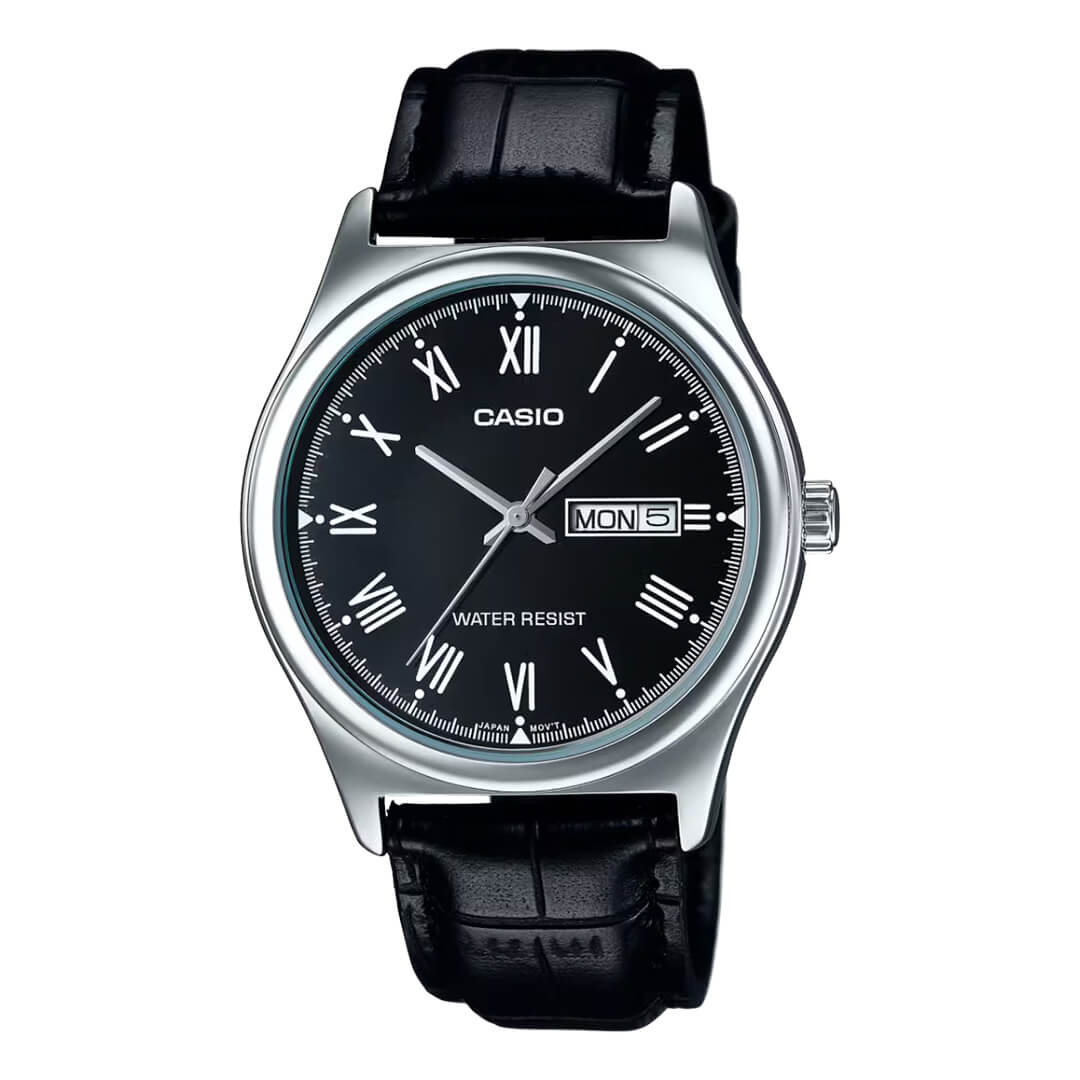 Reloj Casio MTP-V006L-1B Hombre Cuero Negro