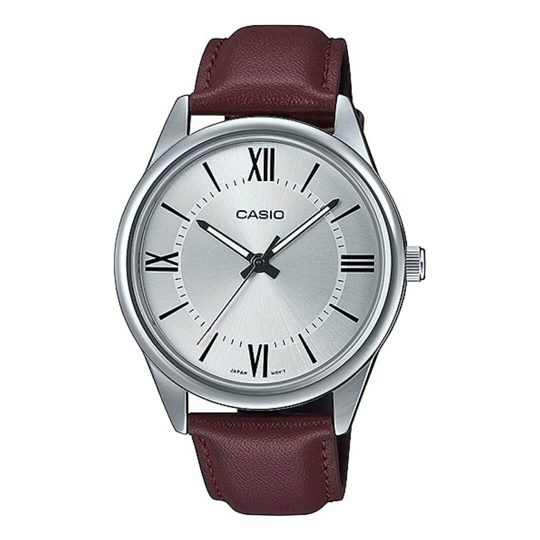 Reloj Casio MTP-V005L-7B5 Hombre Cuero Marrón