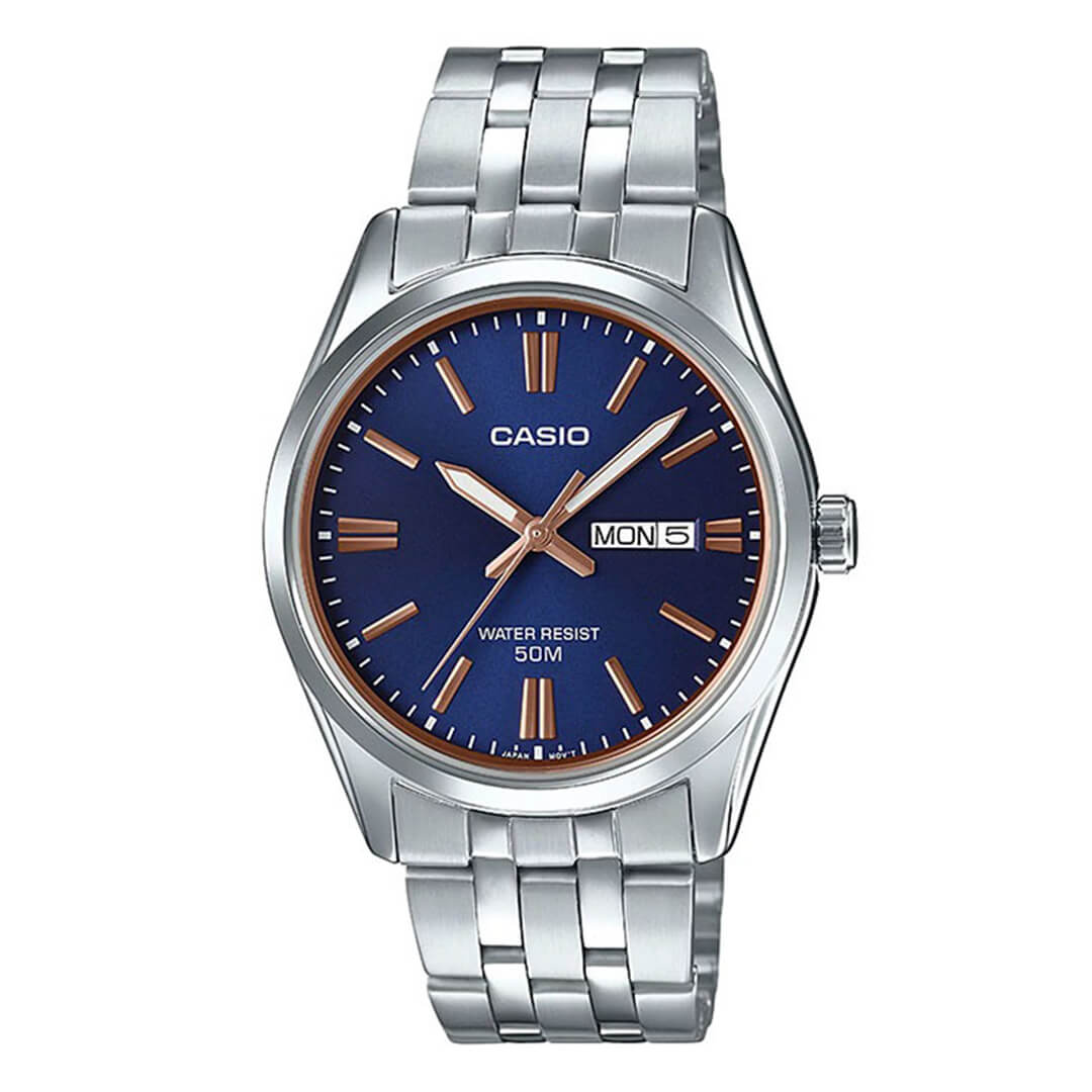Reloj Casio MTP-1335D-2A2 Hombre Acero Plateado | CAS-137