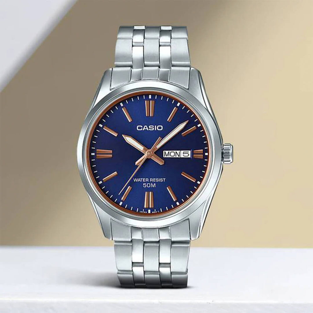 Reloj Casio MTP-1335D-2A2 Hombre Acero Plateado