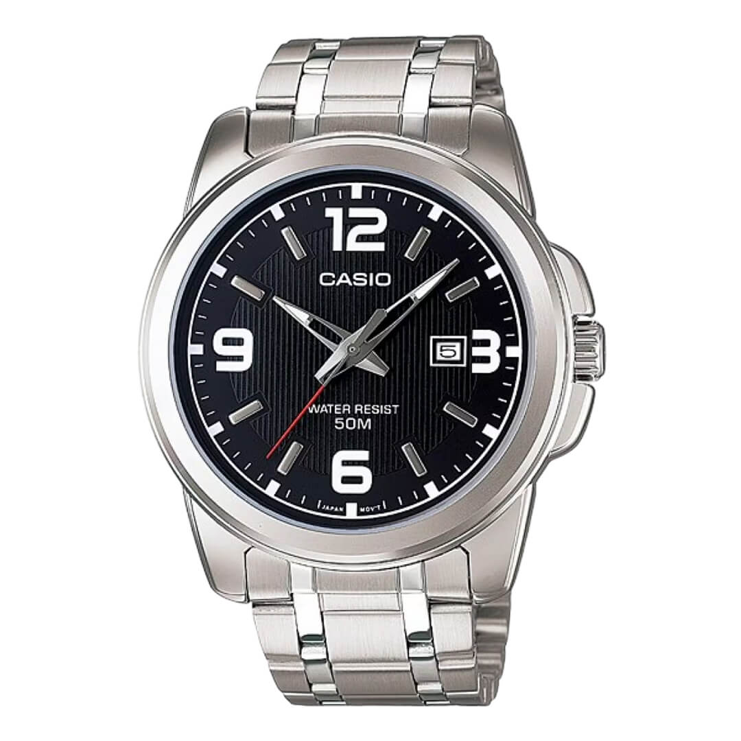 Reloj Casio MTP-1314D-1A Hombre Acero Plateado | CAS-144
