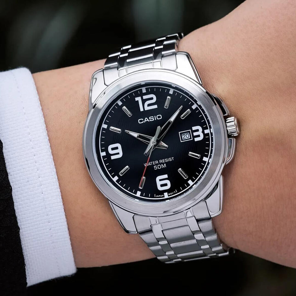 Reloj Casio MTP-1314D-1A Hombre Acero Plateado