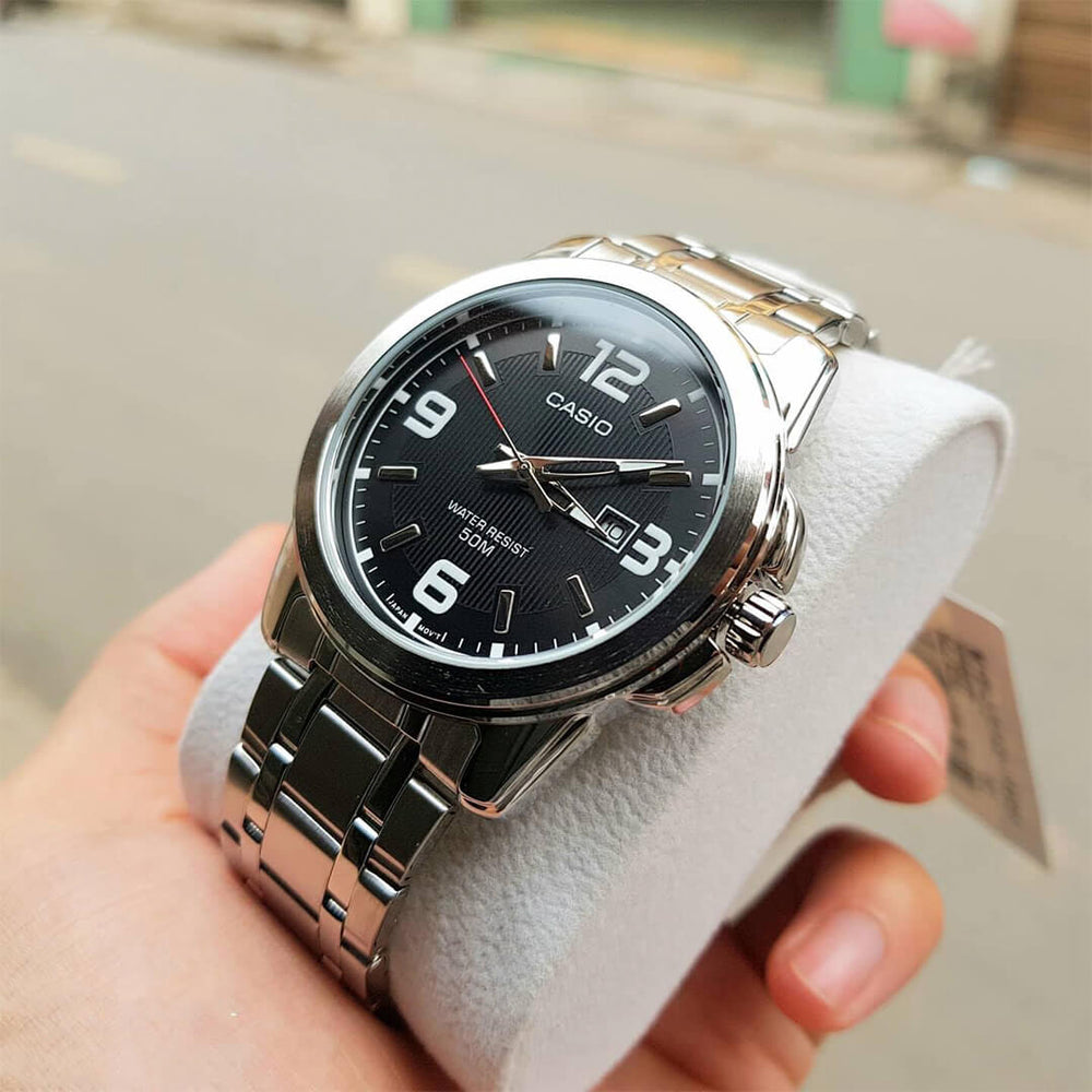 Reloj Casio MTP-1314D-1A Hombre Acero Plateado
