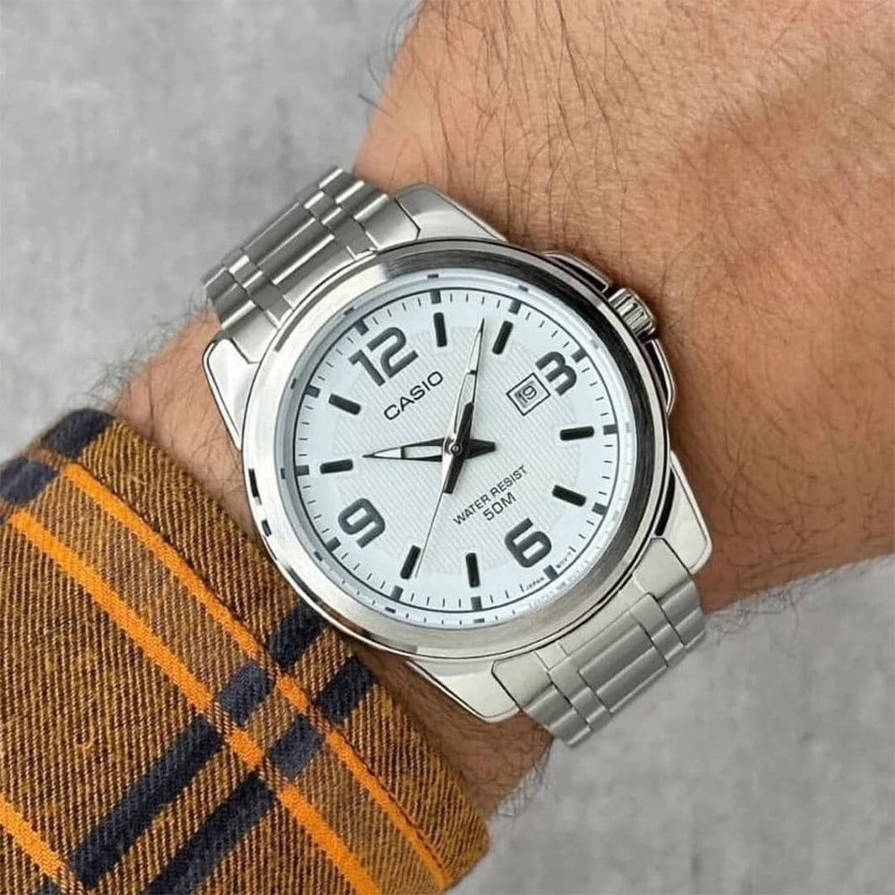 Reloj Casio MTP-1314D-7AV Hombre Acero Plateado