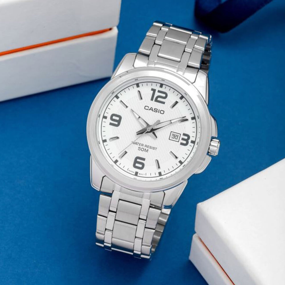Reloj Casio MTP-1314D-7AV Hombre Acero Plateado