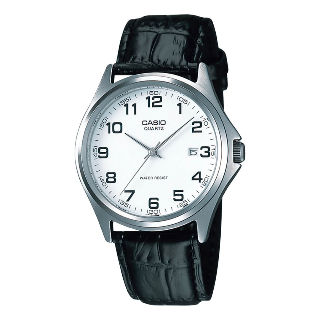 Reloj Casio MTP-1183E-7B Hombre Cuero Negro | CAS-15