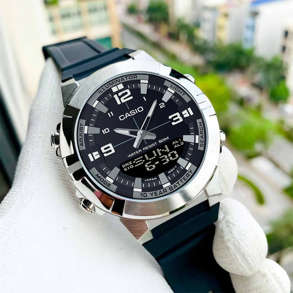 Reloj Casio AMW-870-1AVDF Hombre Resina Negro