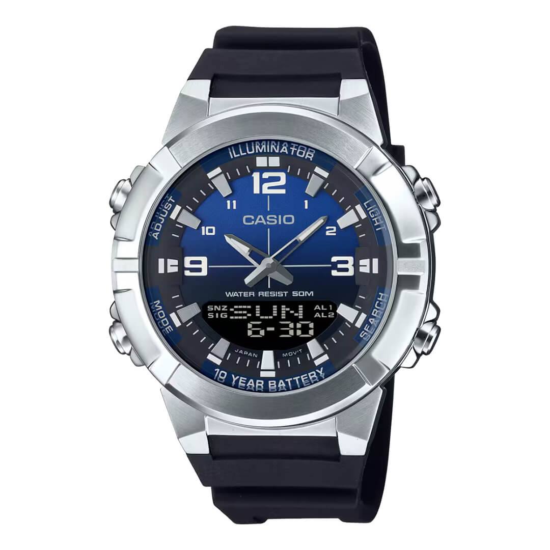 Reloj Casio AMW-870A-2AV Hombre Resina Negro | CAS-152