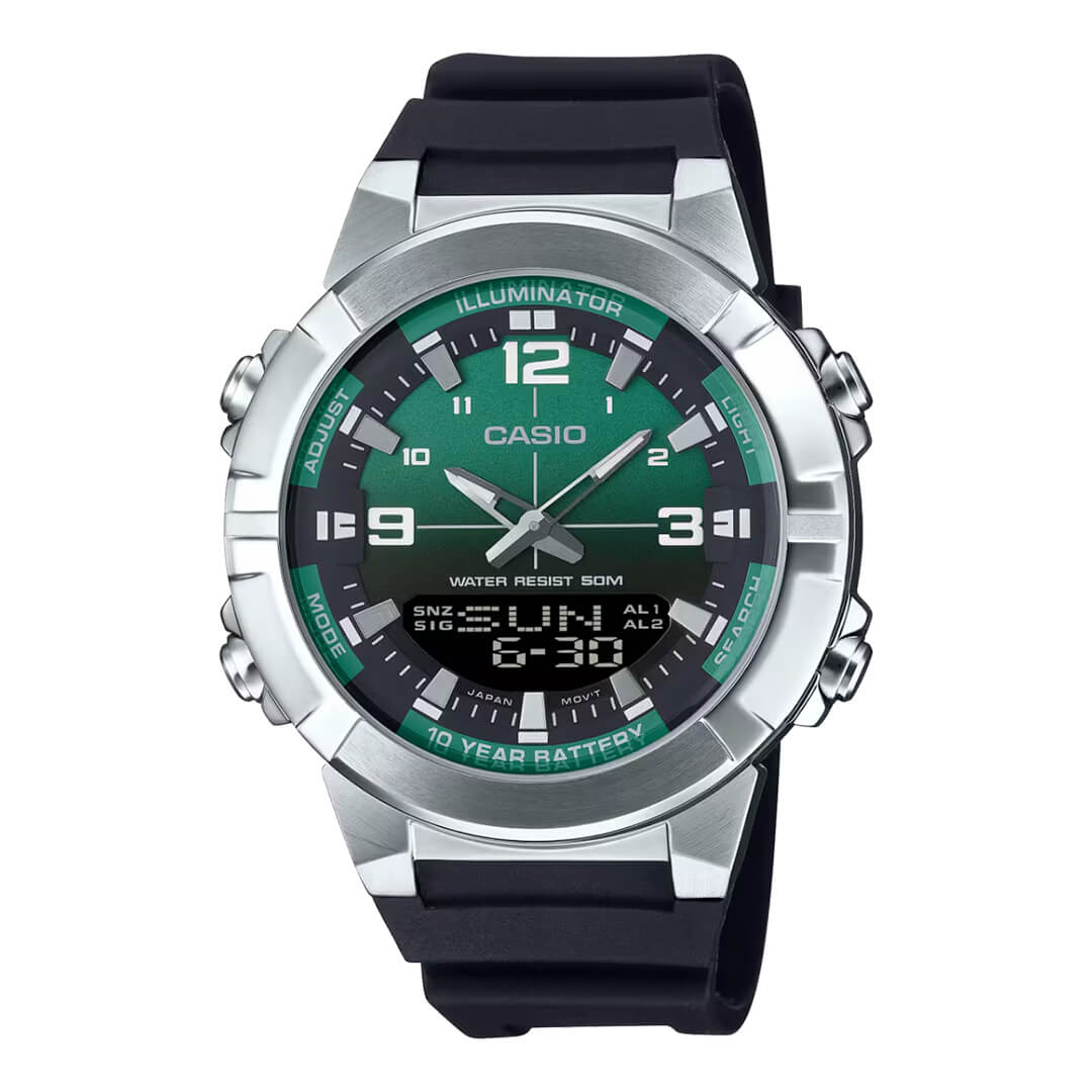 Reloj Casio AMW-870A-3AV Hombre Resina Negro | CAS-153
