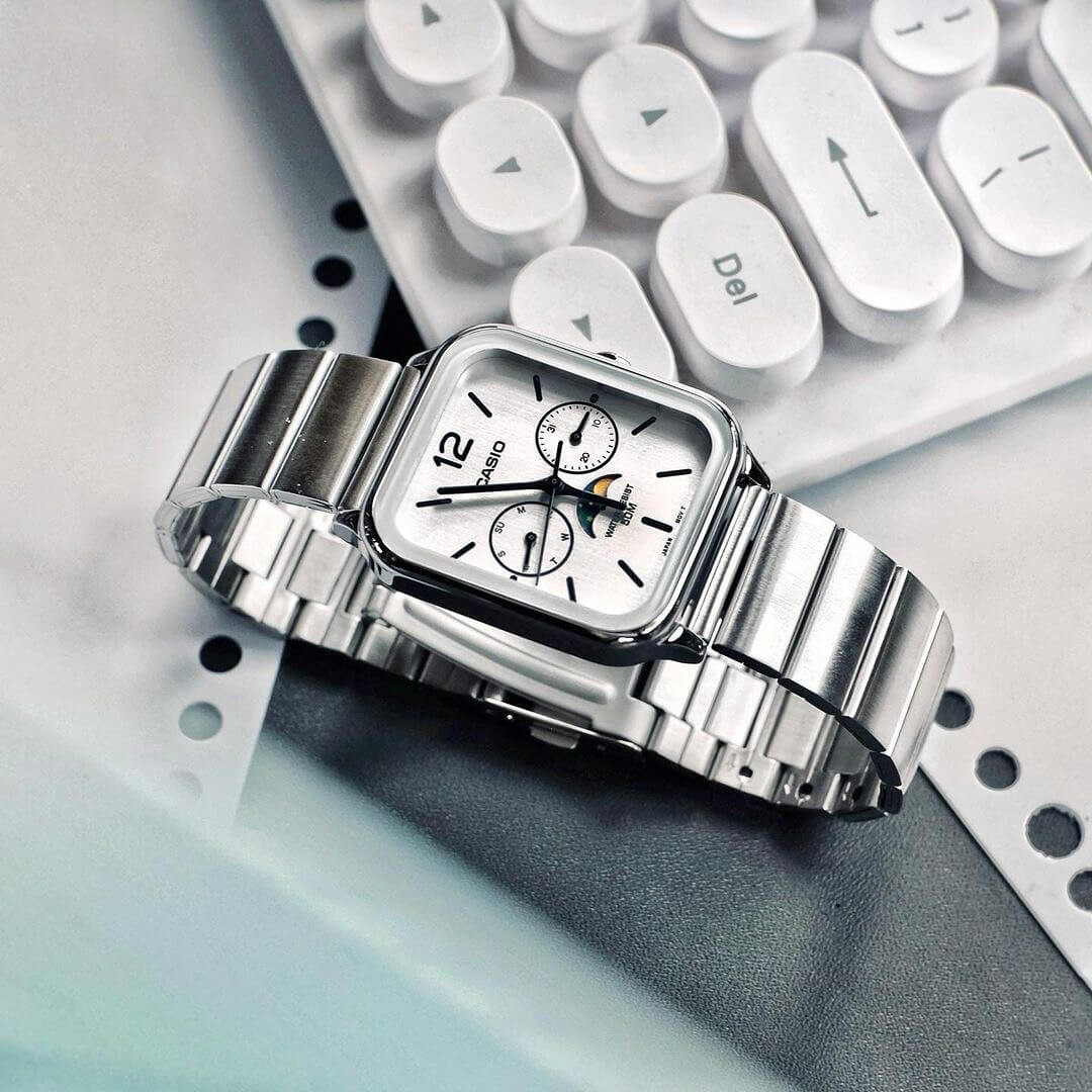 Reloj Casio MTP-M305D-7A2V Hombre Acero Plateado | CAS-160