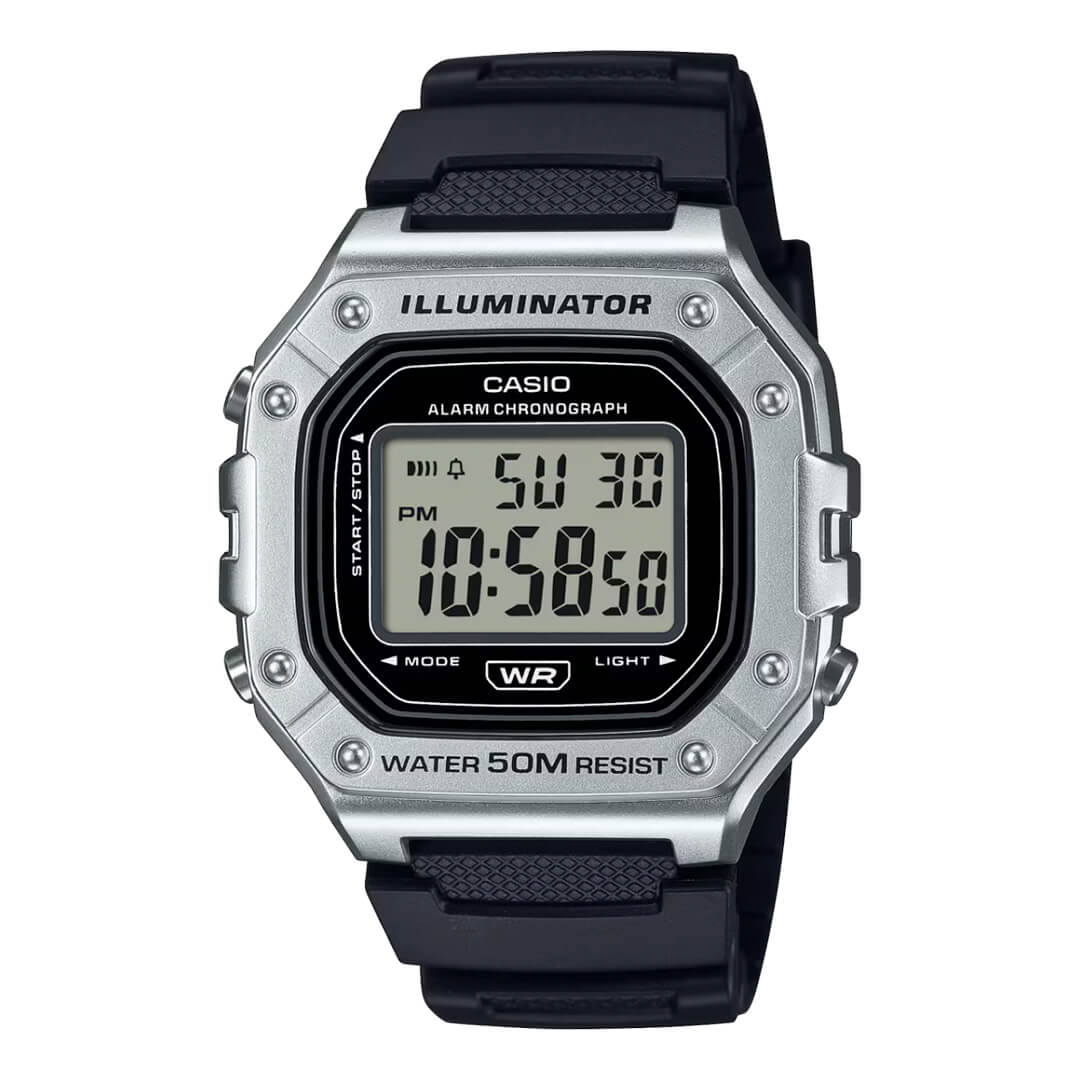 Reloj Casio W-218HM-7A Hombre Resina Negro | CAS-163