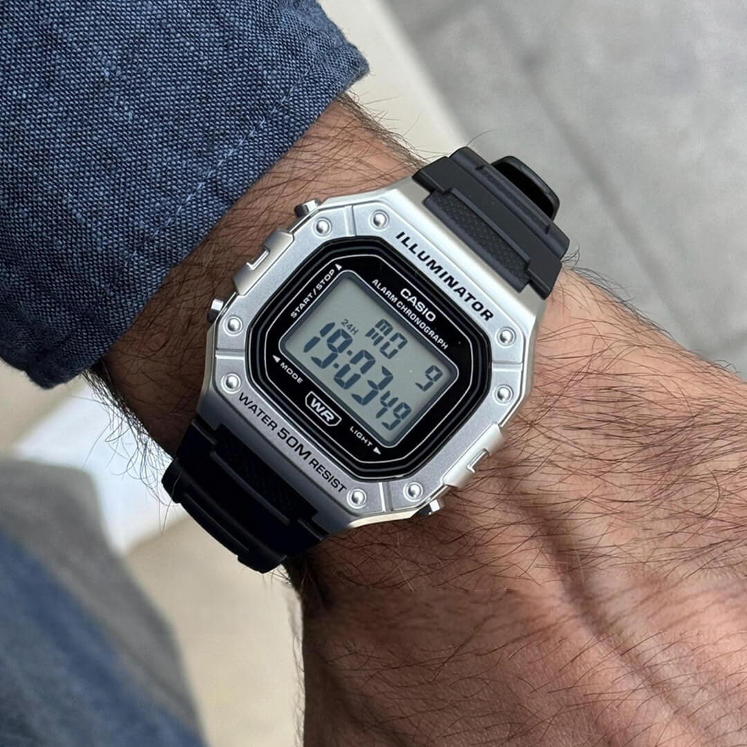 Reloj Casio W-218HM-7A Hombre Resina Negro