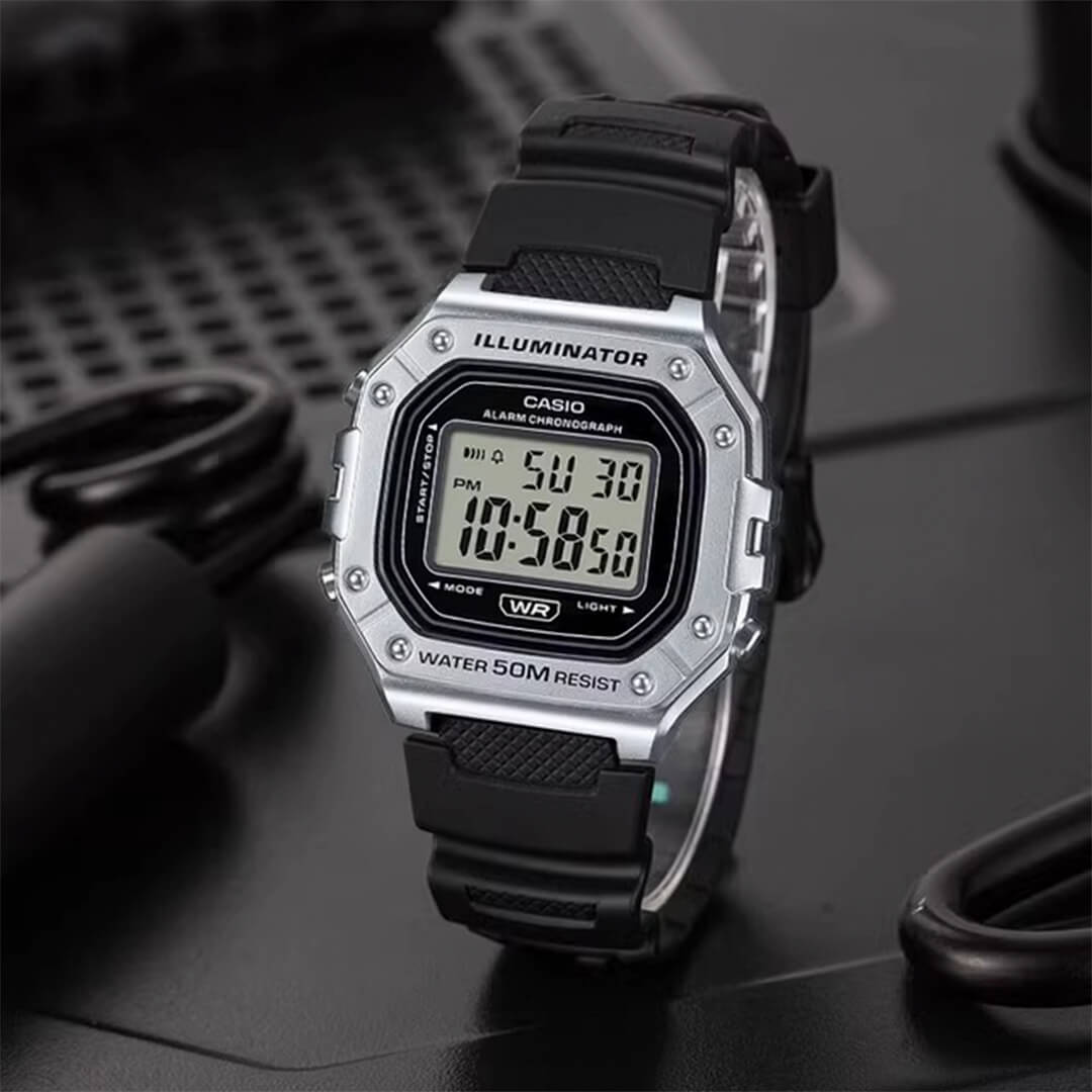 Reloj Casio W-218HM-7A Hombre Resina Negro