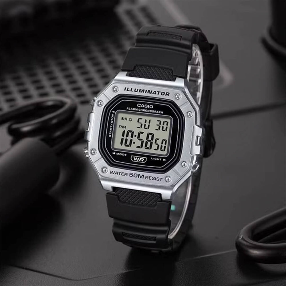 Reloj Casio W-218HM-7A Hombre Resina Negro
