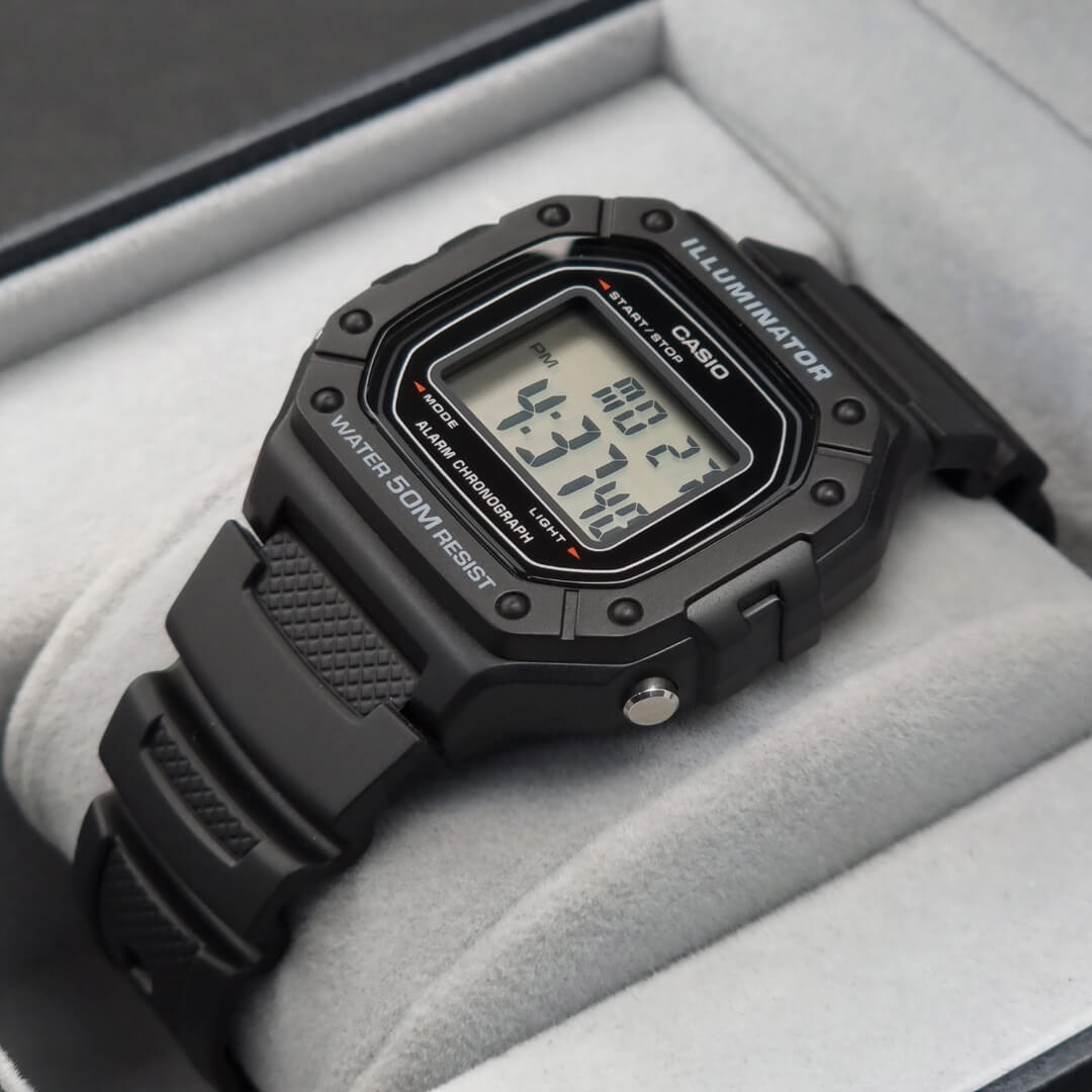 Reloj Casio W-218H-1A Hombre Resina Negro