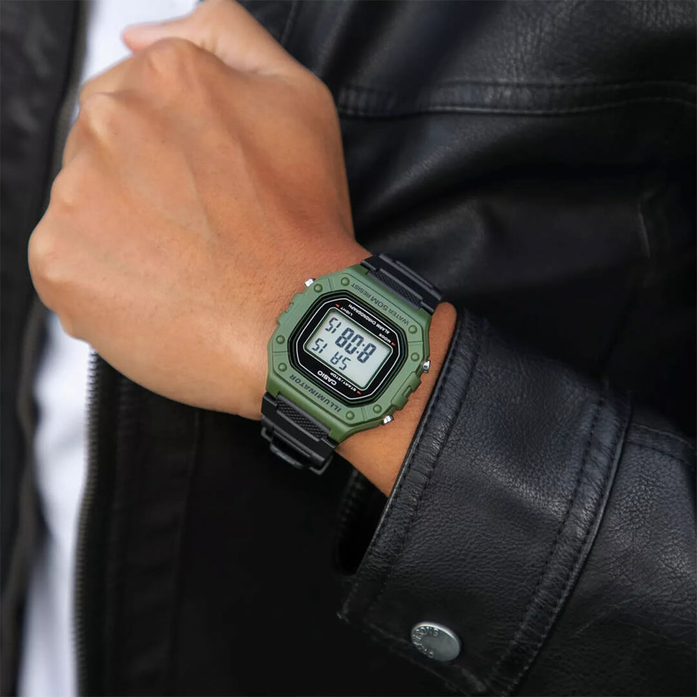 Reloj Casio W-218H-3A Hombre Resina Negro