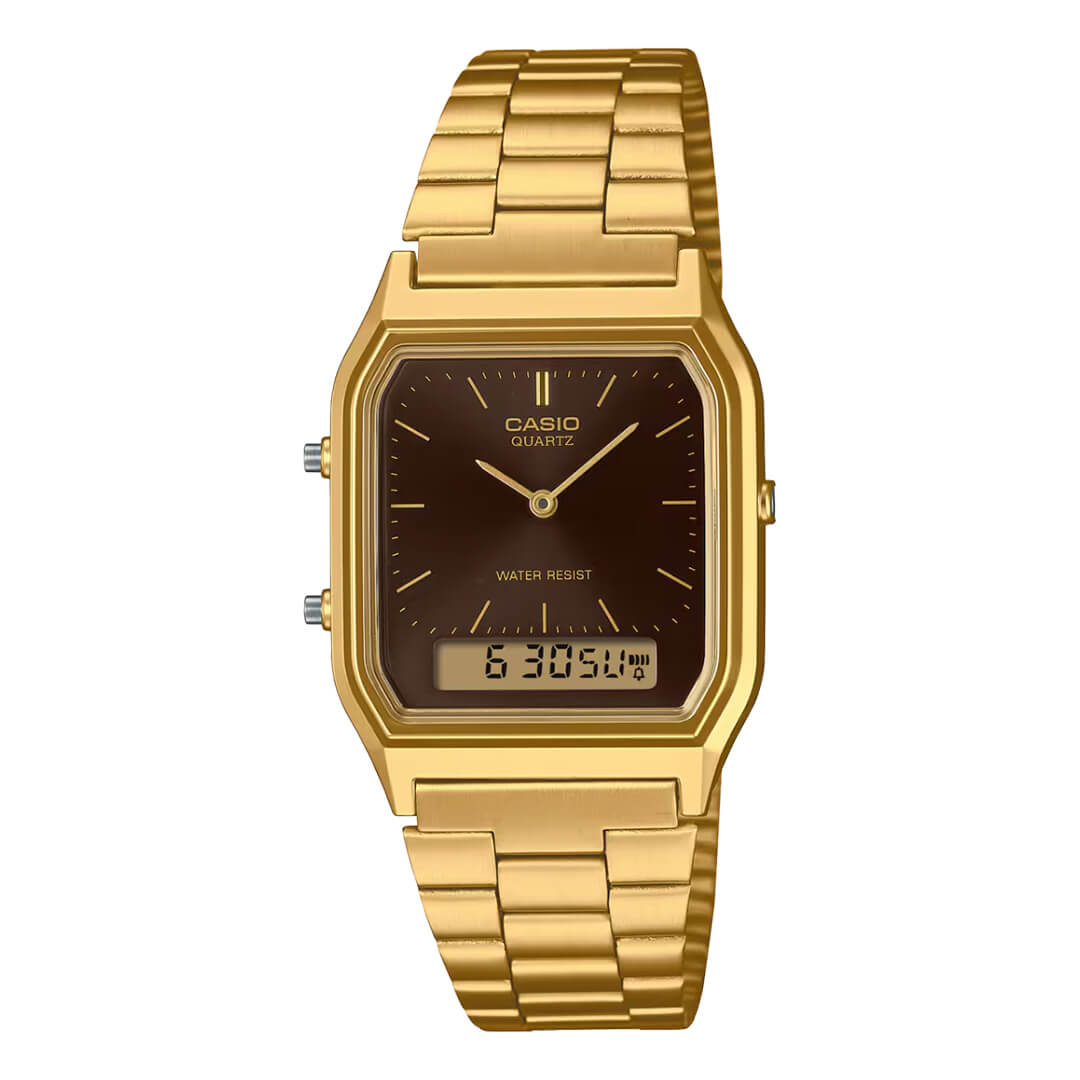 Reloj Casio AQ-230GA-5AM Hombre Acero Dorado