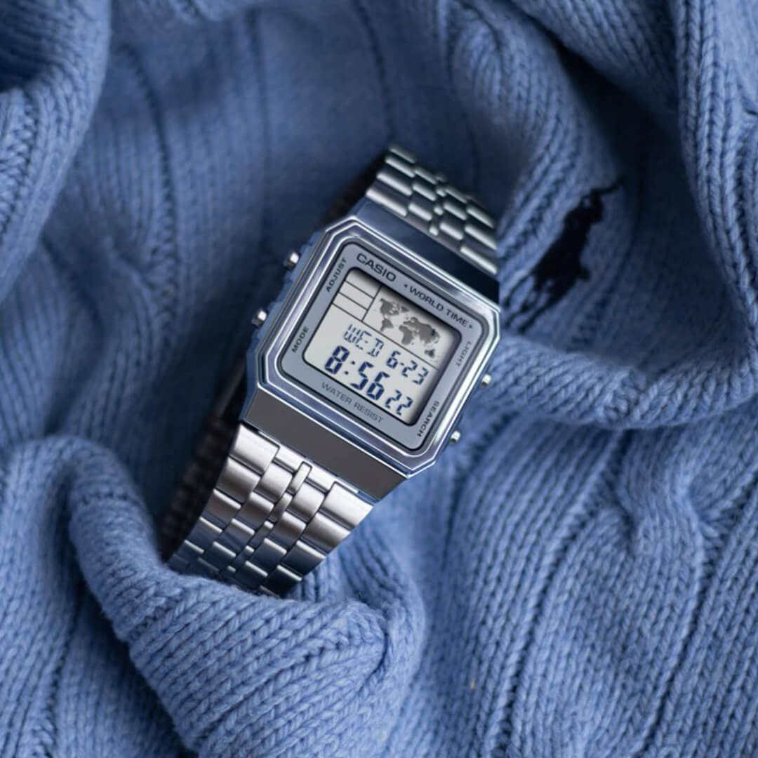 Reloj Casio A500WA-7D Hombre Acero Plateado