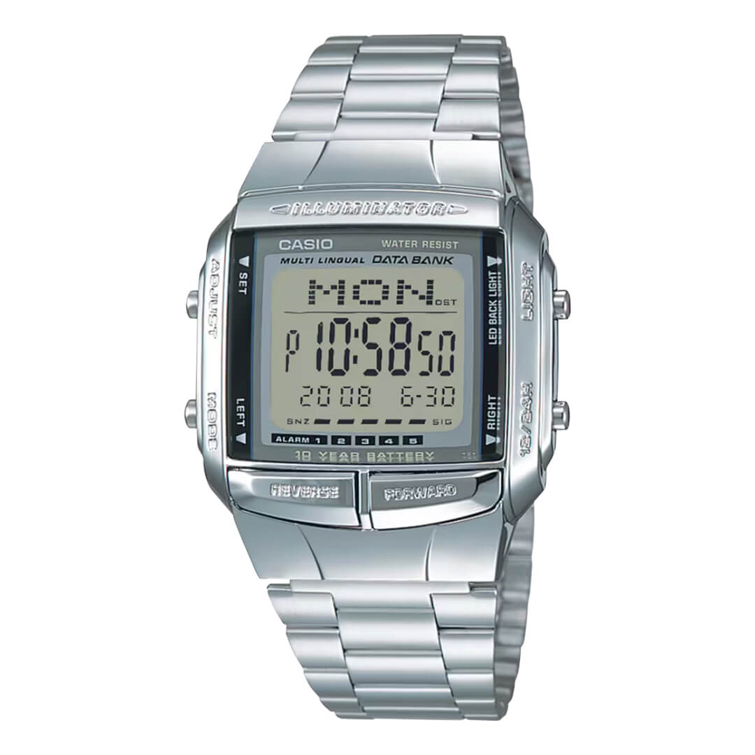 Reloj Casio DB-360-1A Hombre Acero Plateado - CAS-177